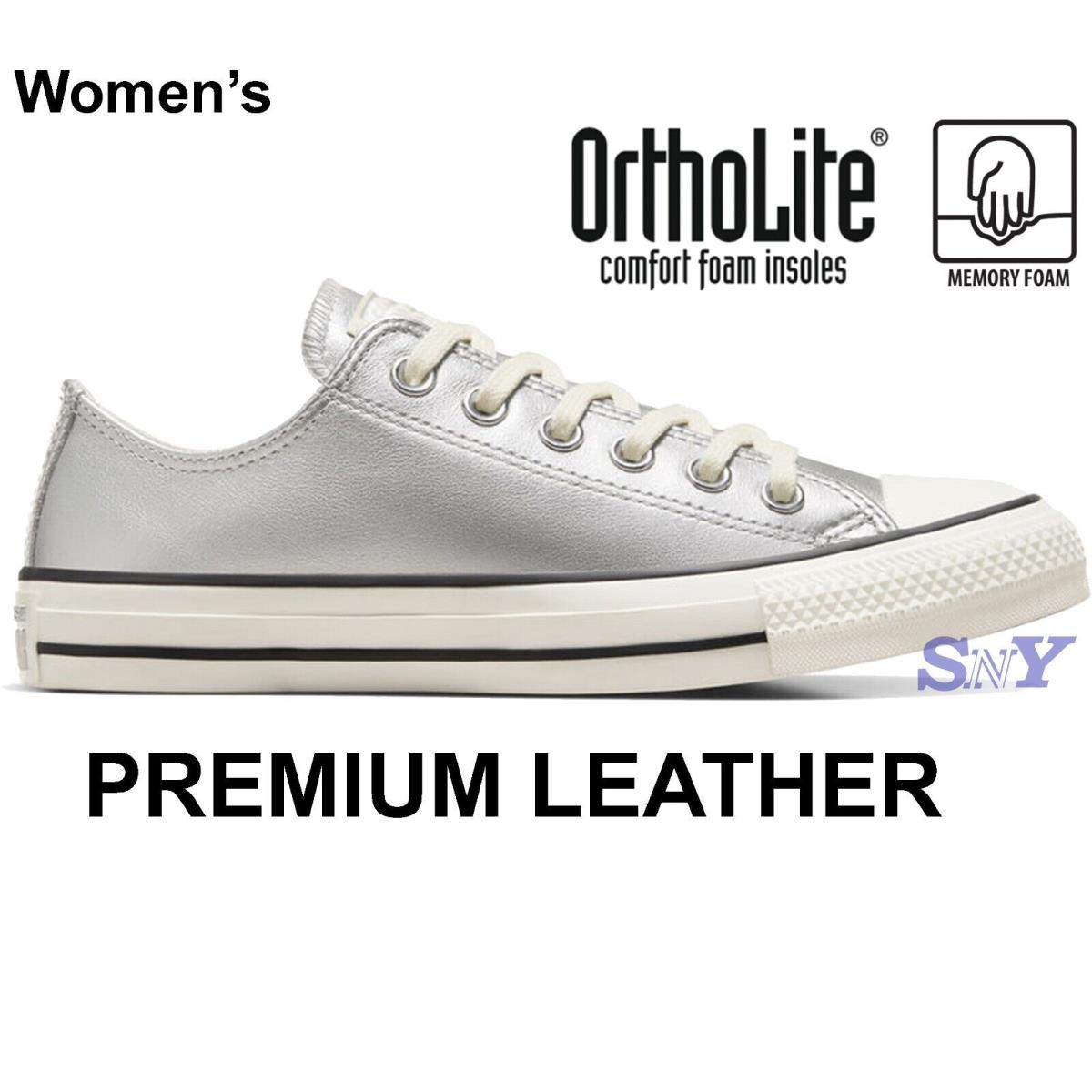 Converse Women`s Chuck Taylor All Star Metallic Leather Low Top Limited Edition