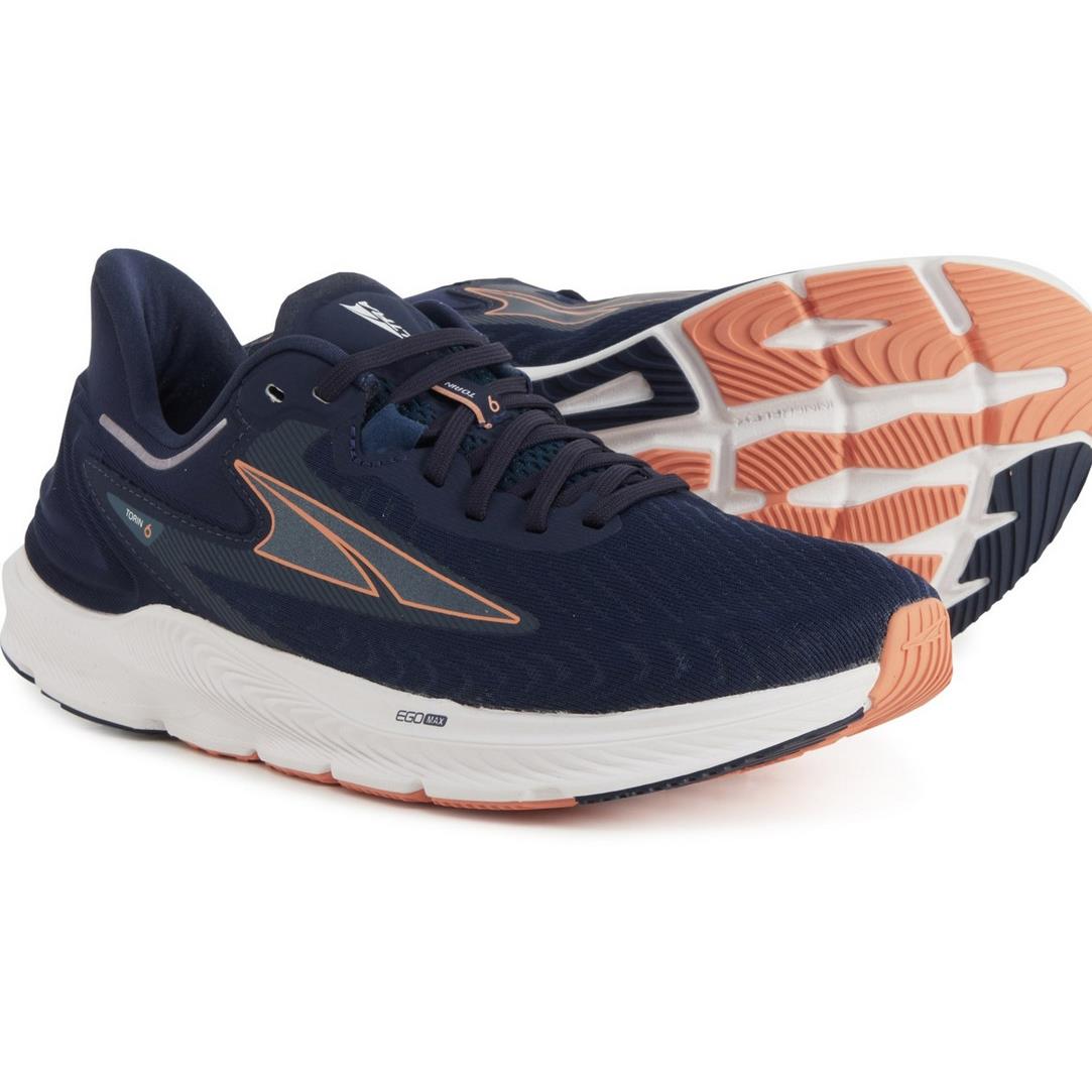 Altra Women`s Torin 6 Running Shoes - Navy/coral - Navy/Coral