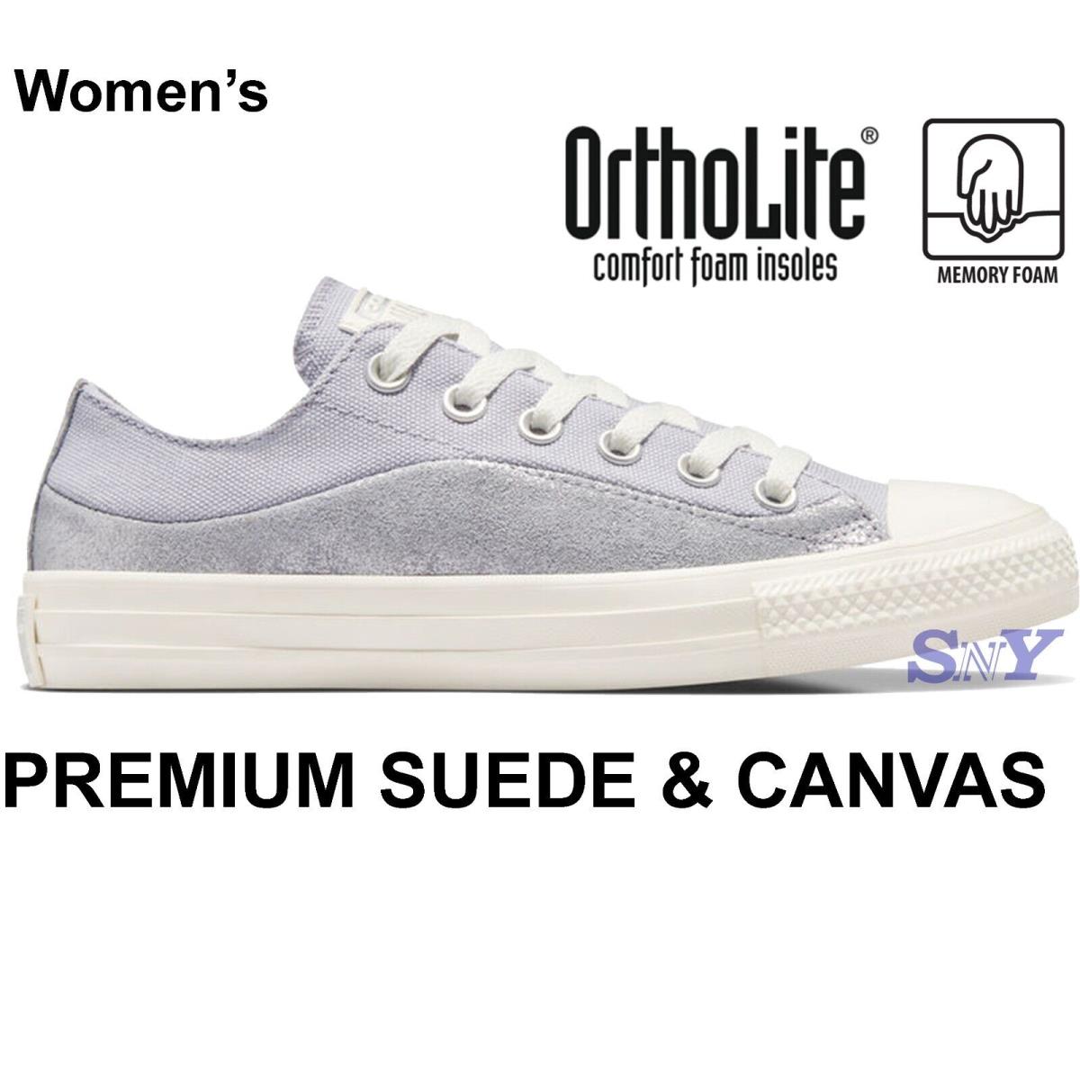 Converse Women`s Chuck Taylor All Star Suede Shimmer Low Top Limited Edition