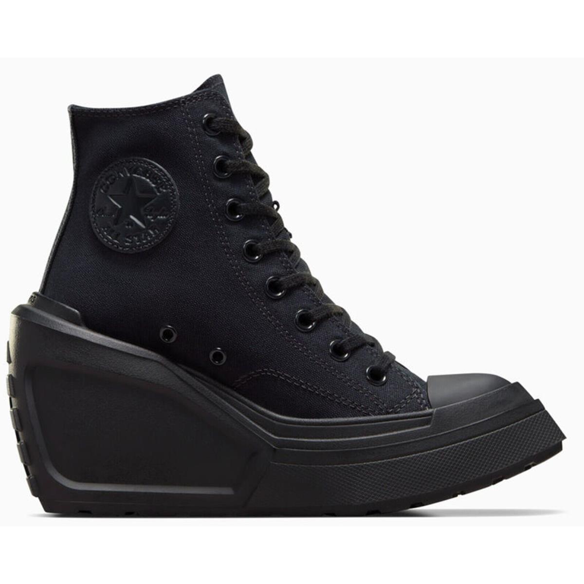 Converse Chuck 70 Square Toe Ortholite Insole Women`s High Platform De Luxe Boot Black