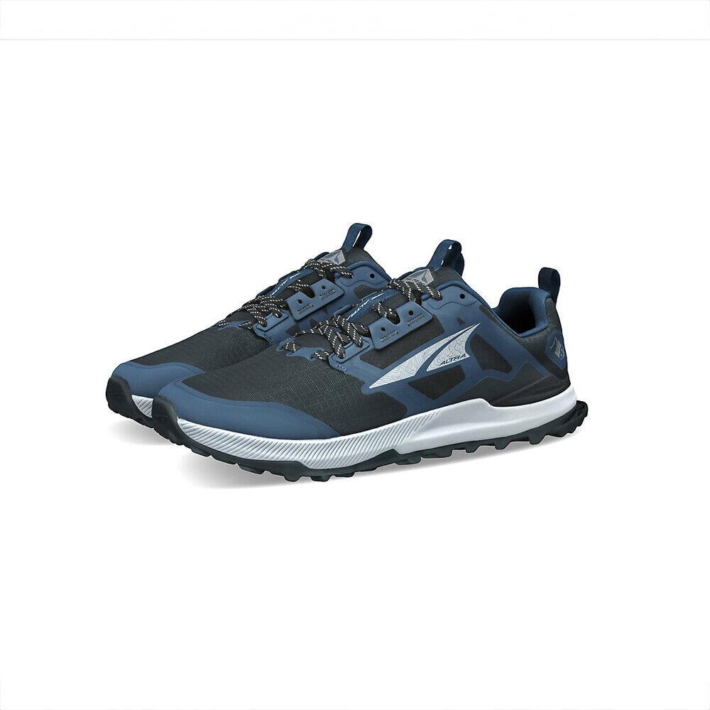 Altra Men`s Lone Peak 8 Trail Running Shoe - Navy Black - 10.0 - Navy Black