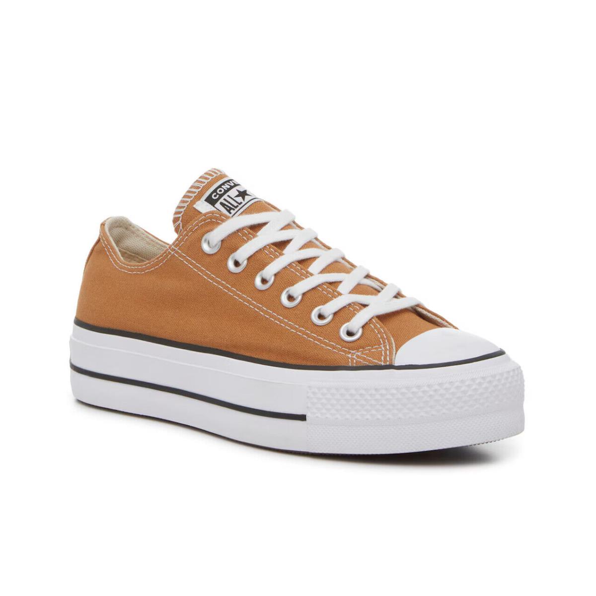 Womens Converse Chuck Taylor All Star Gingersnap Tan Canvas Platform Shoes