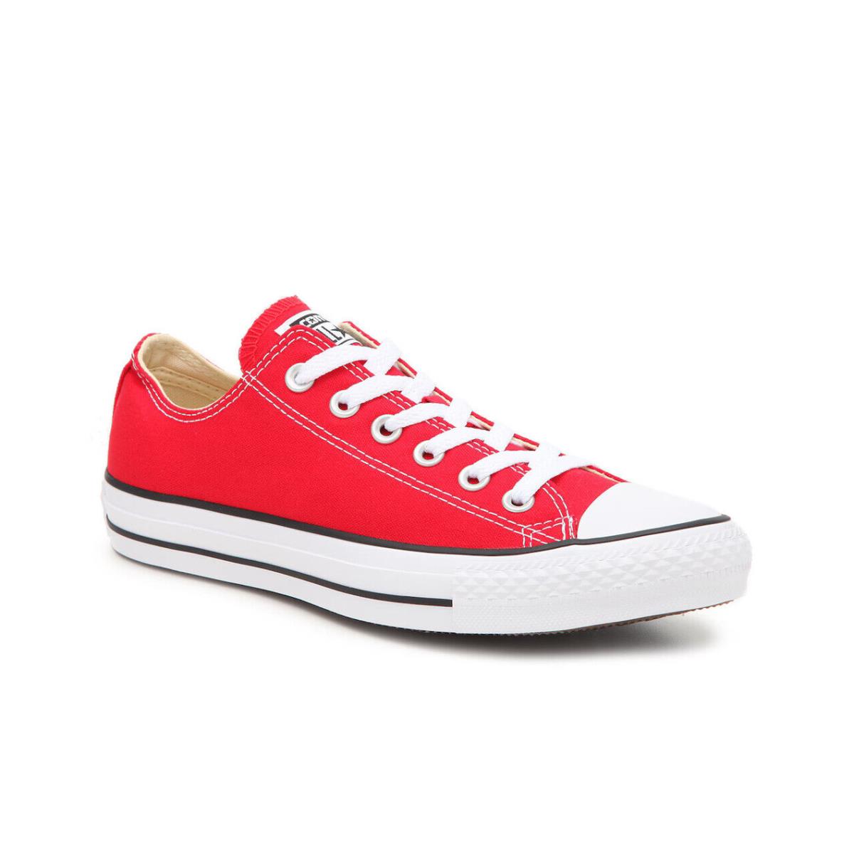 Womens Converse Chuck Taylor All Star Red Canvas Sneaker Shoes