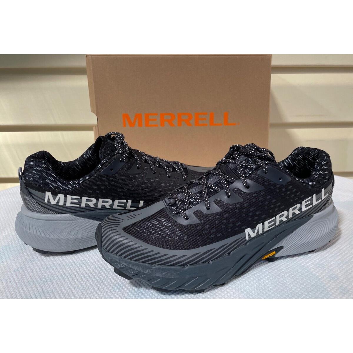 Merrell Men`s Agility Peak 5 Trail Running Shoe Black/granite 11.5 / EU 46