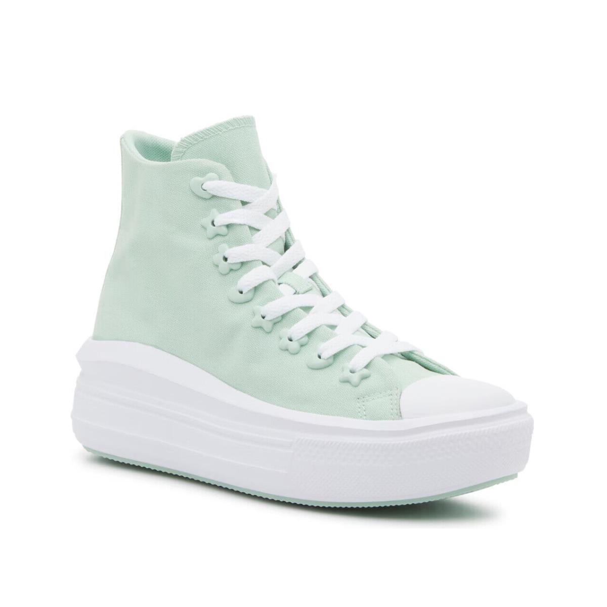 Womens Converse Chuck Taylor All Star Move High-top Aloe Green Canvas Shoes