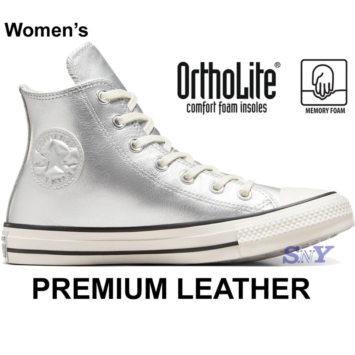 Converse Women`s Chuck Taylor All Star Metallic Leather Hi Top Limited Edition