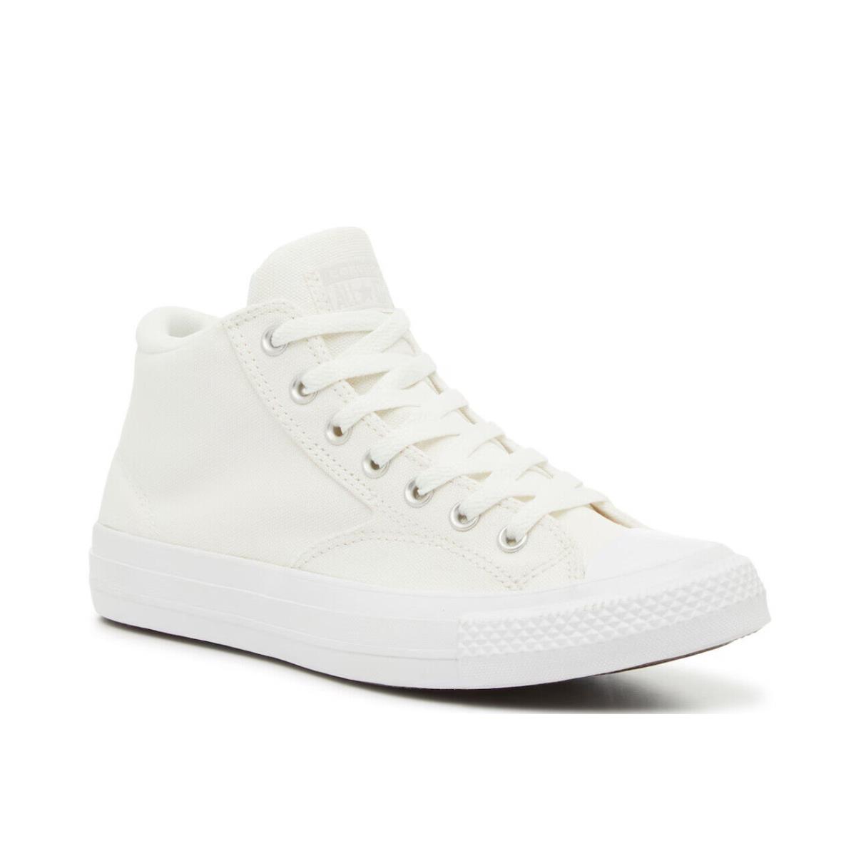 Mens Converse Chuck Taylor All Star Malden Street Mid White Canvas Shoes - White