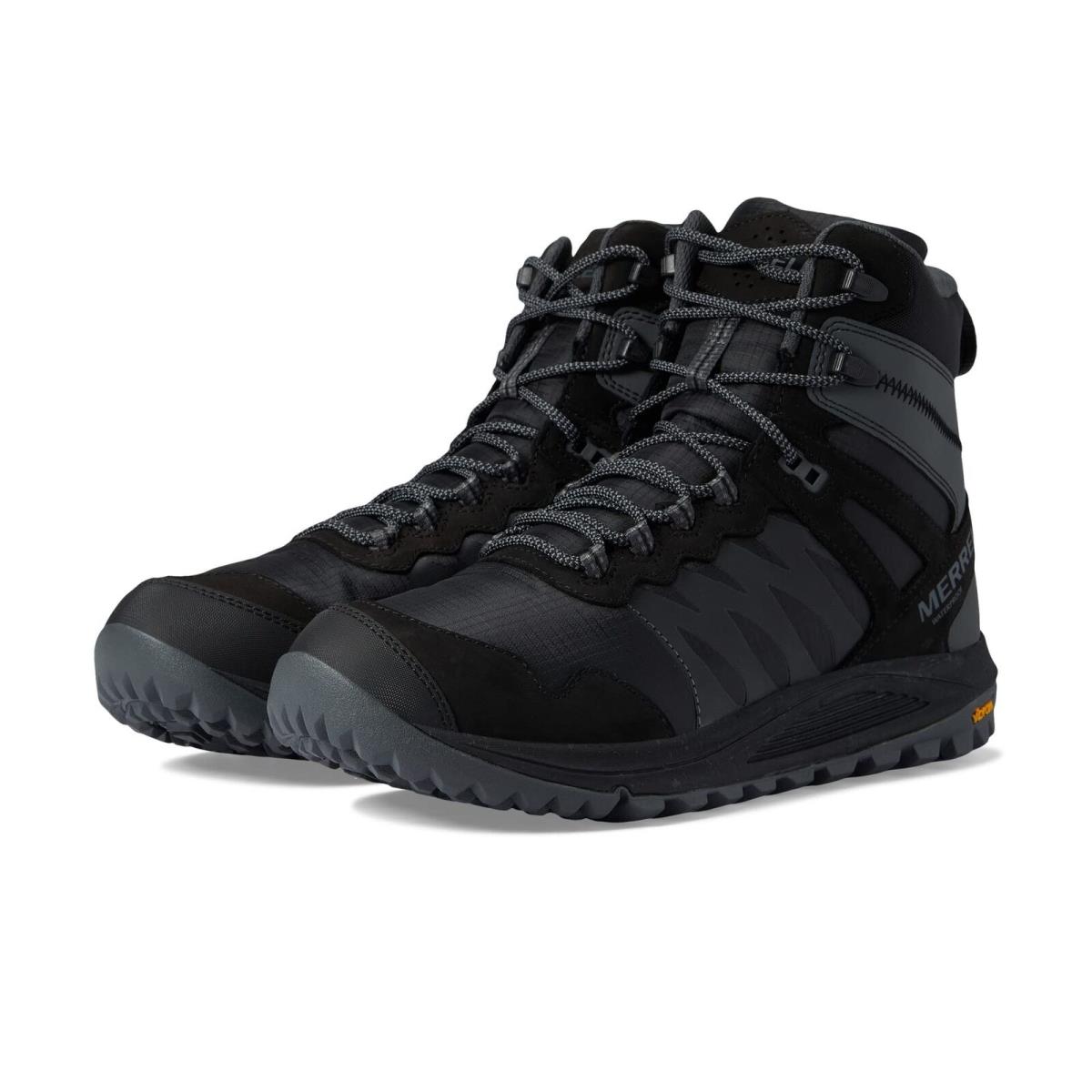 Merrell Nova Mens Sneaker Boot Bungee WP Black / Gray US 10.5