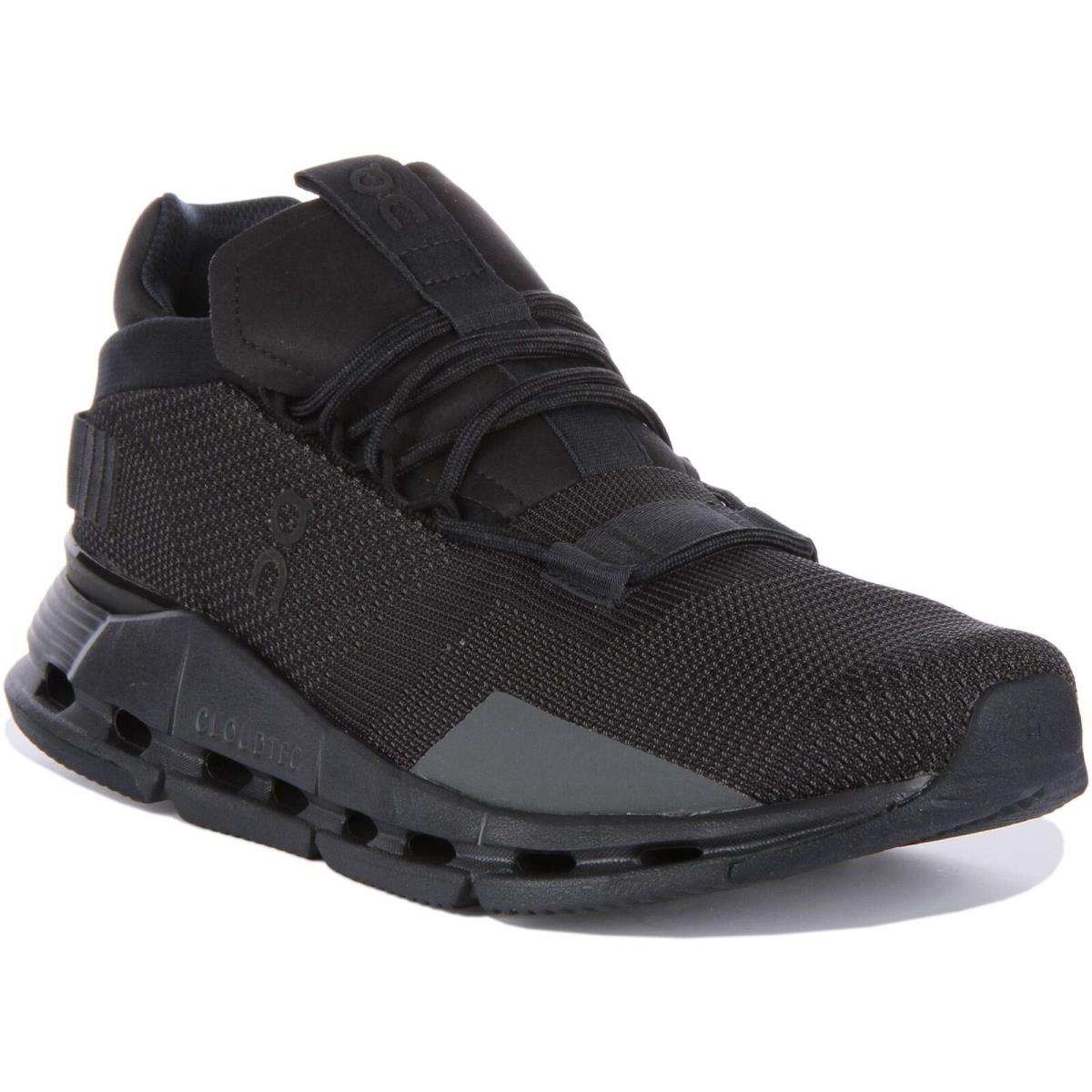 On Running Cloudnova Eclipse Cloudtec Speed Running Mens Sneaker Black US 6 - 13 BLACK