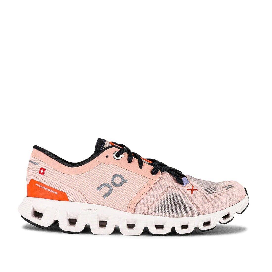 On Running Cloud X 3 Rose/sand ON-60.98691 Women 9