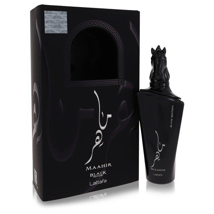 Maahir Black Edition Perfume 3.4 oz Edp Spray Unisex For Women by Lattafa