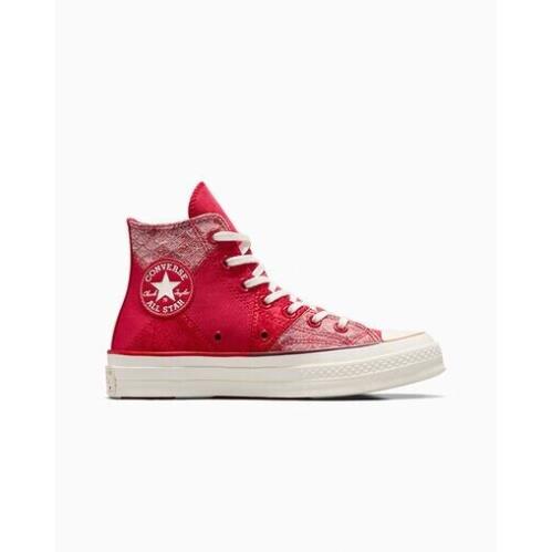 Men`s Size 10 Converse Lunar Year Chuck 70 Hi Top Patchwork Red AO8700C