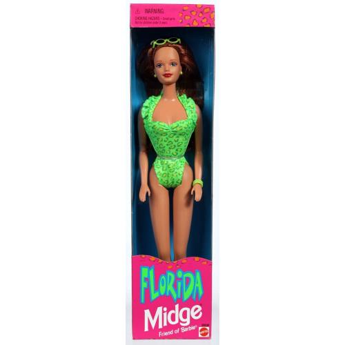 Florida Vacation Midge Barbie Doll 20538 Never Removed From Box 1998 Mattel