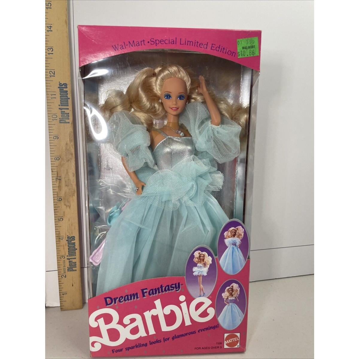 Dream Fantasy Barbie Doll 1990 Walmart Special Limited Edition Mattel 7335 Nrfb