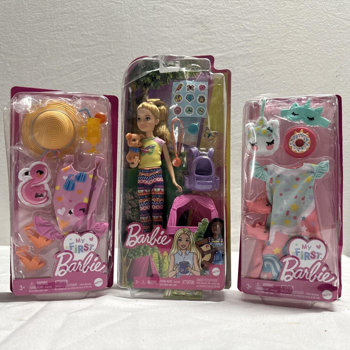 Includes Barbie Family Camping Sister and Pet Stacie. Brand Mattel Distress Box