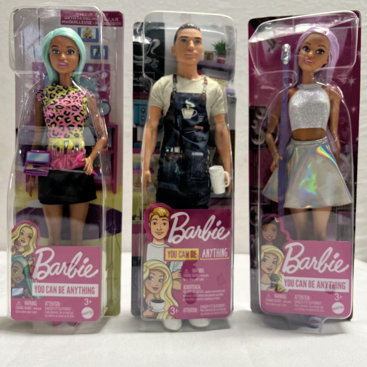 Barbie Careers Includes You Can Be Anything Ken Barista Doll Distress Box