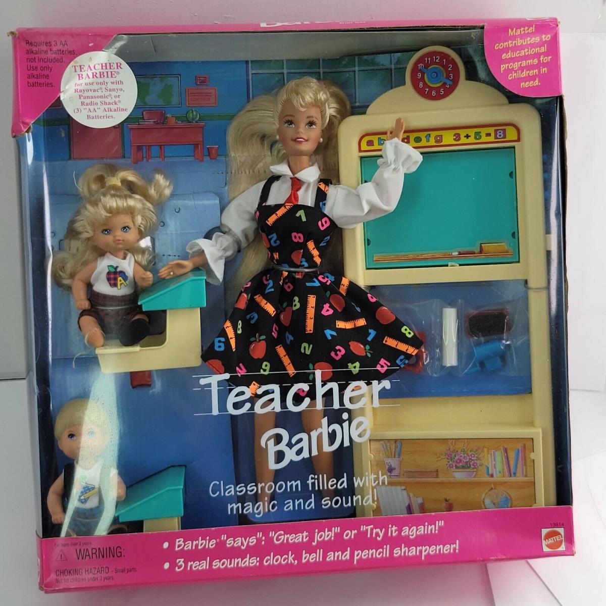 Mattel 1995 Teacher Barbie Doll Classroom Magic Sound 13915