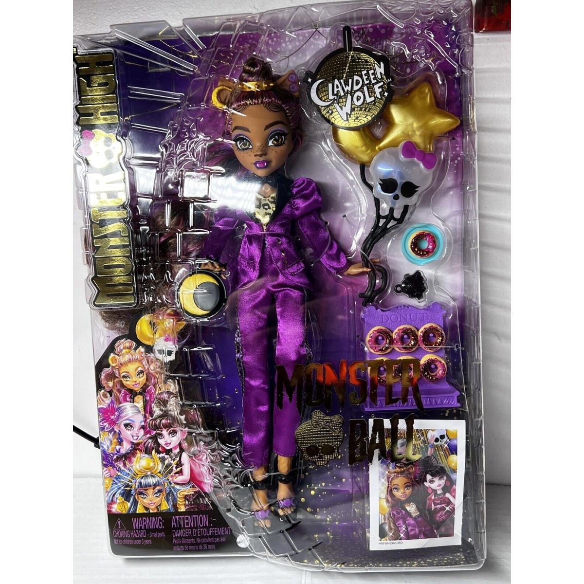 Monster High Monster Ball Clawdeen Wolf Doll 2022 HNF69