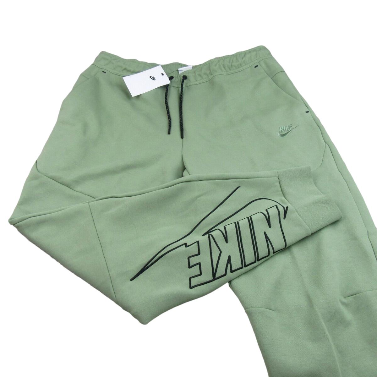 Nike Sportswear Tech Fleece Graphic Jogger Pants Mens XL Green DX0581-386