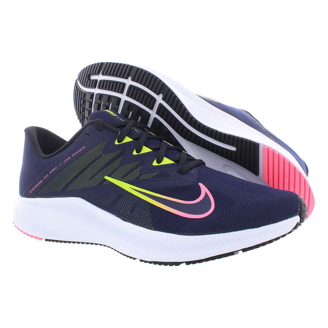 Nike Quest 3 Womens Shoes Size 5 Color: Black/white/multi - Blue, Main: Black