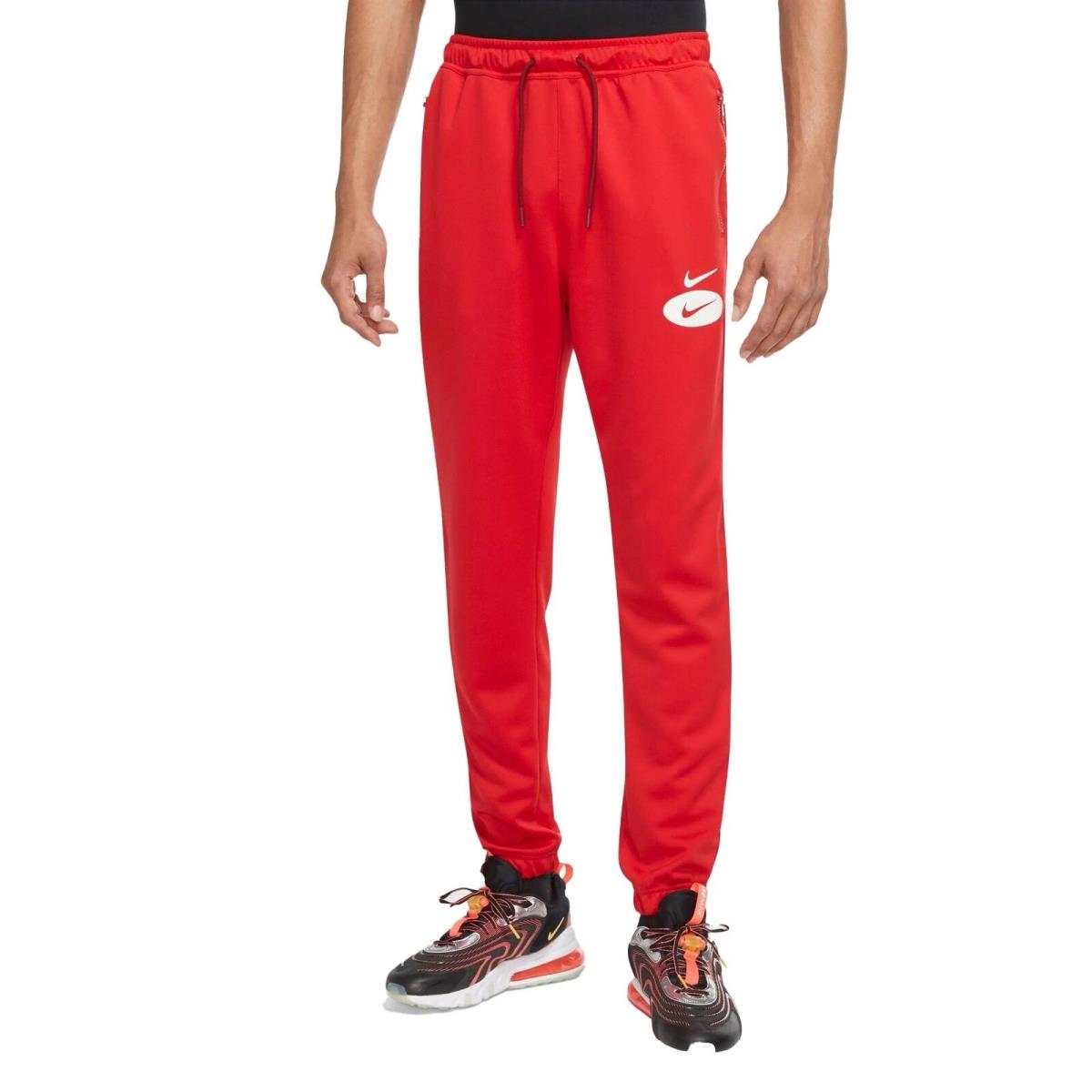 Men`s Nike Red Sportswear Swoosh League Logo Track Pants DM5477 657 - S