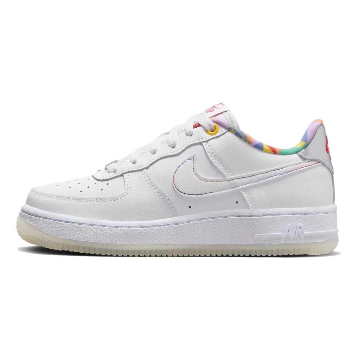 Size 5.5Y - Nike Air Force 1 LV8 GS `playful Print` FN8912-111