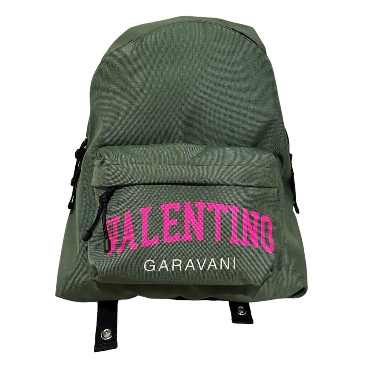 Valentino Garavani University Nylon Backpack Green/pink