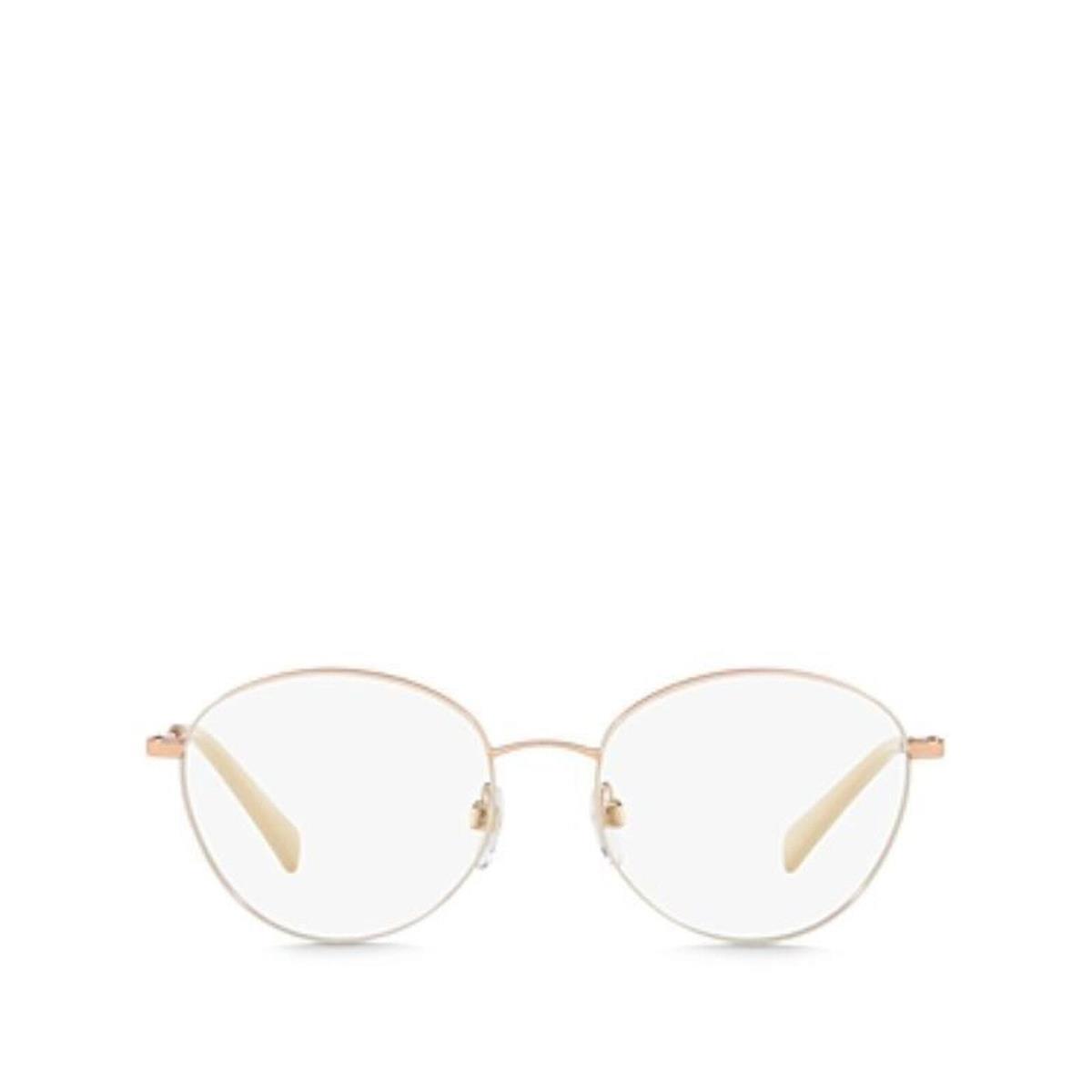 Valentino Women`s Oval Optical Glasses Rose Gold Gray US 53mm