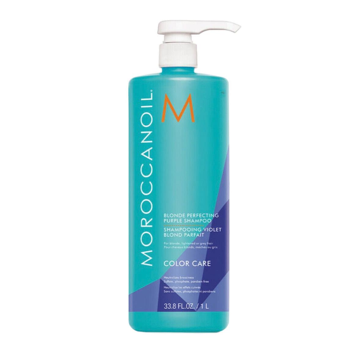 Moroccanoil Blonde Perfecting Purple Shampoo 33.8oz / 1L