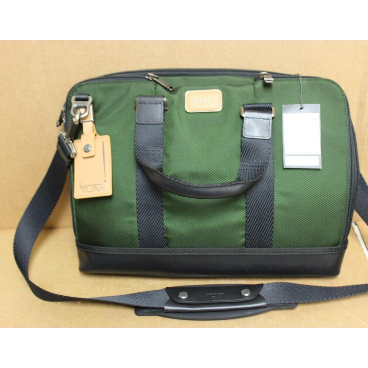 Tumi Briefcase Owens Slim Brief 15 In. Laptop Hunter Green 112431-1633