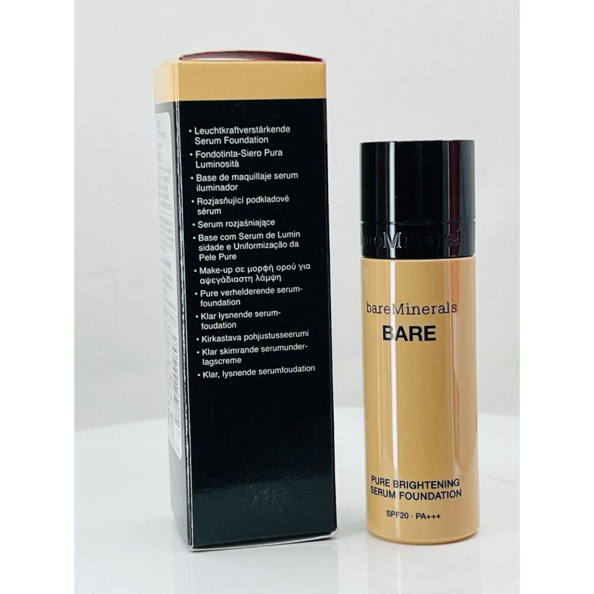 Bare Minerals Bare Pure Brightening Serum Foundation Bare Linen -1oz Rare