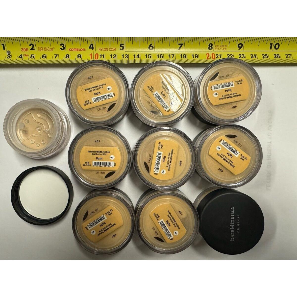 Bare Escentuals Bare Minerals Spf 15 Powder Foundation Light 10 Pack 2G