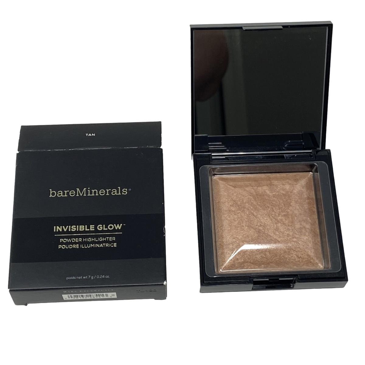 Bareminerals Invisible Glow Powder Highlighter Tan .24 oz 7 g Htf Rare