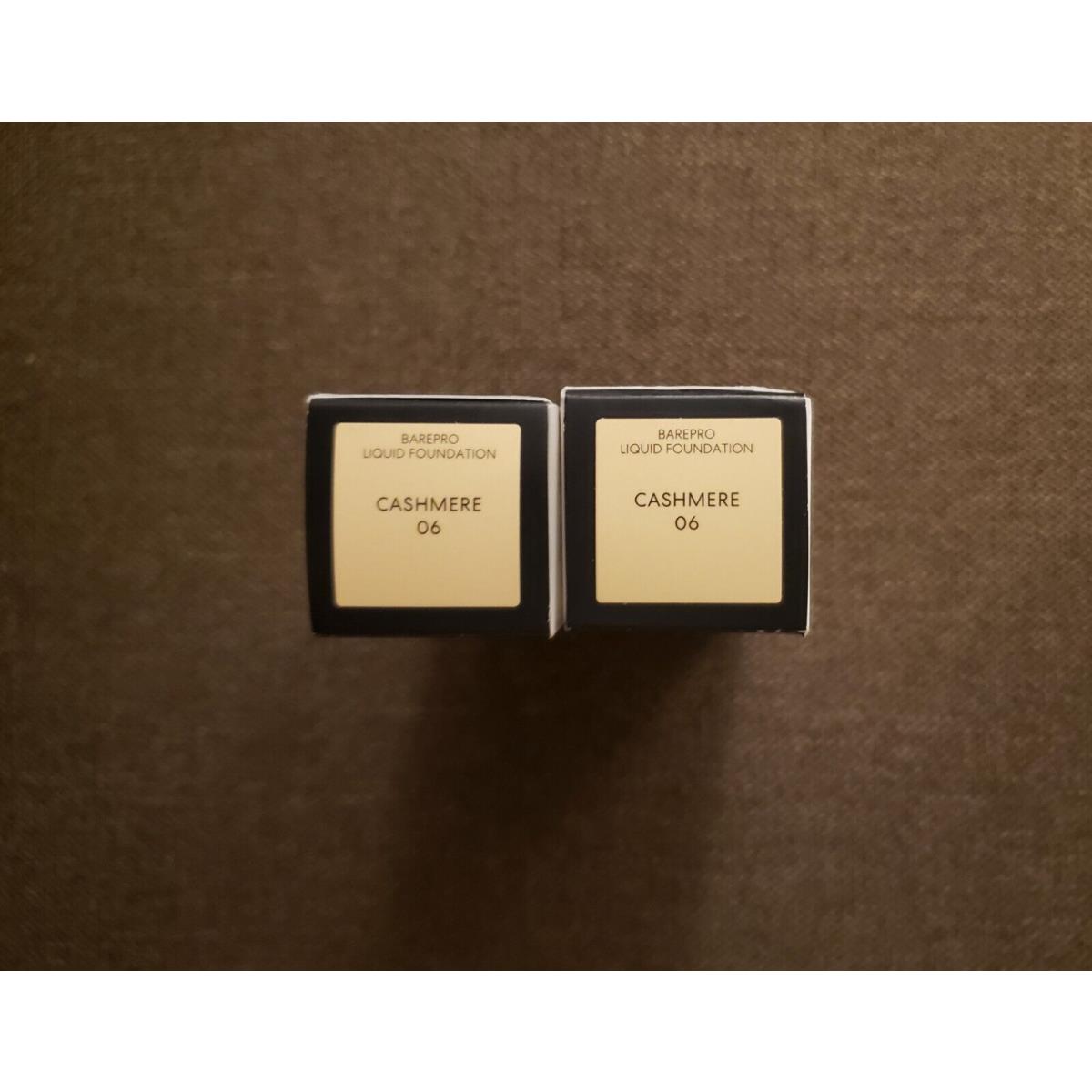 2-Pack Cashmere Bareminerals Barepro Liquid Foundation Spf 20 Shade Cashmere 06