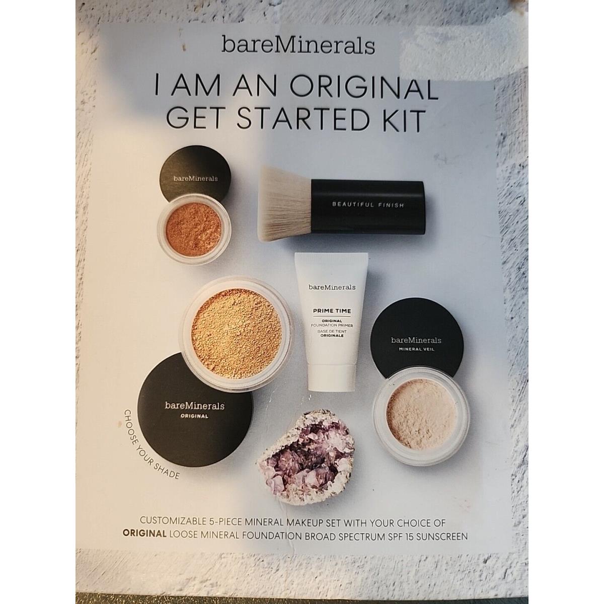 Bareminerals I Am An Orginal Get Started Kit Golden Beige 13 Foundation 5pc Set