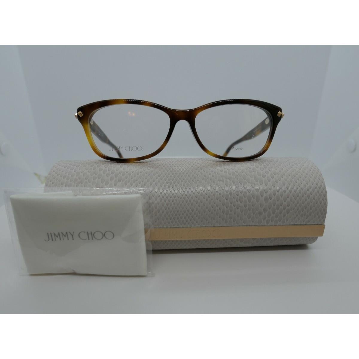 Jimmy Choo JC 161 O5L Soft Tortoise 54 x 15 140 Eyeglass Frames