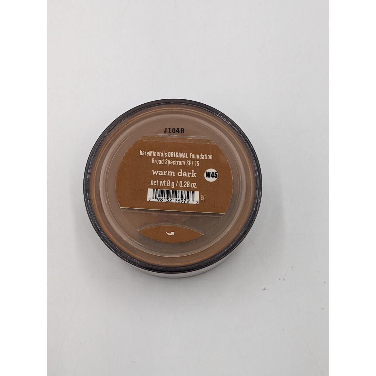 Bareminerals Liquid Mineral Foundation Spf 15 - Warm Dark W45