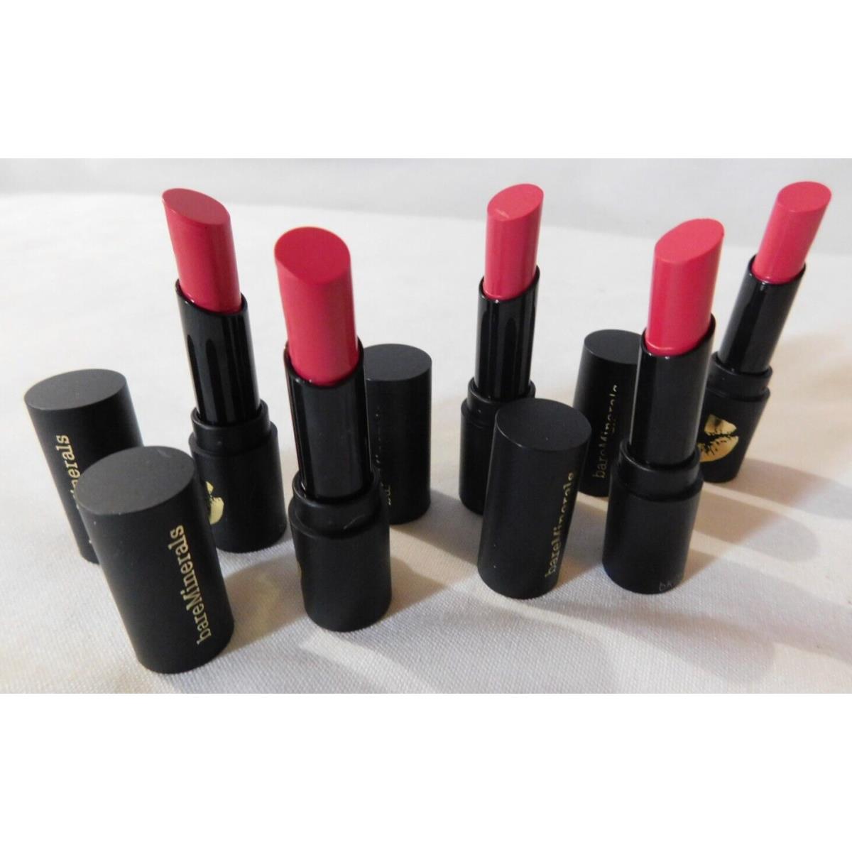 Bareminerals Alpha Statement Luxe Shine Lipstick .12 oz X 5