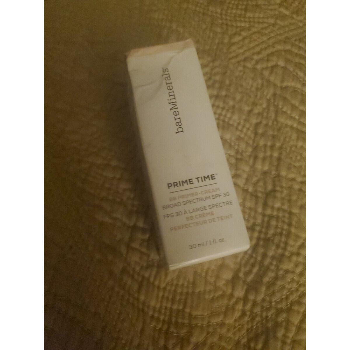 Bareminerals Prime Time Bb Primer Cream Fair 30ml Box Slighty Creased Box