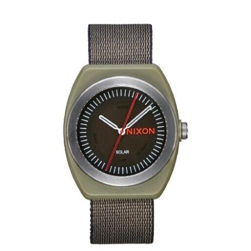 Nixon Solar Quartz Watch Men`s Light-wave 36mm Green Value