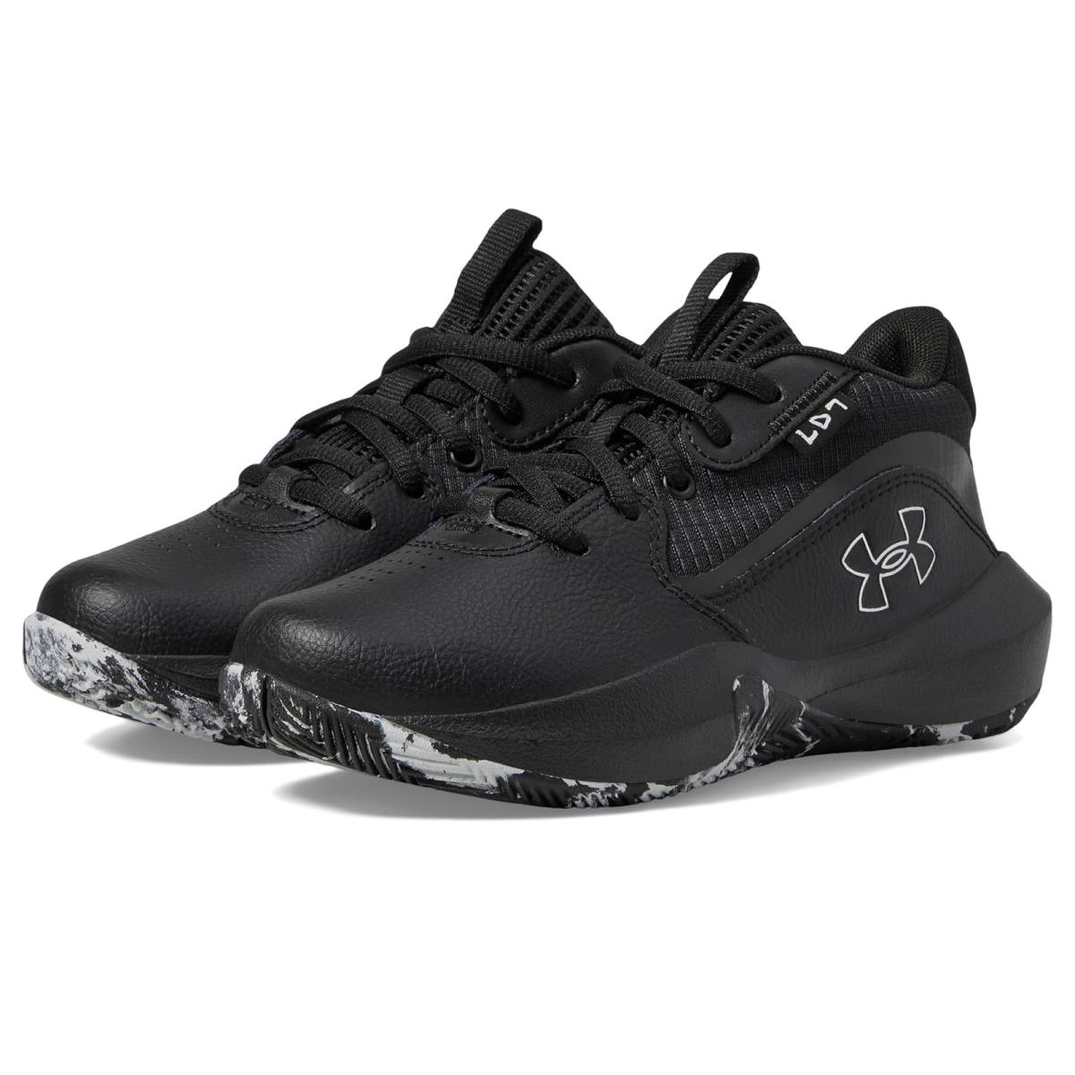 Children Unisex Shoes Under Armour Kids Pre School Lockdown 7 Little Kid Black/Black/Metallic Silver