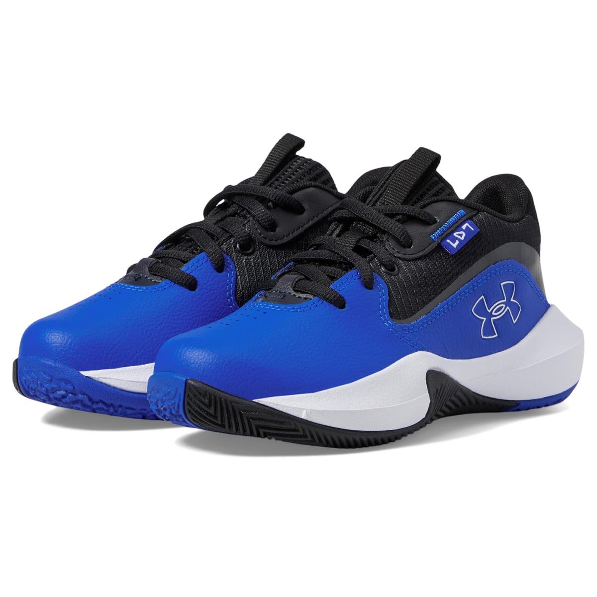 Children Unisex Shoes Under Armour Kids Pre School Lockdown 7 Little Kid Team Royal/Black/White