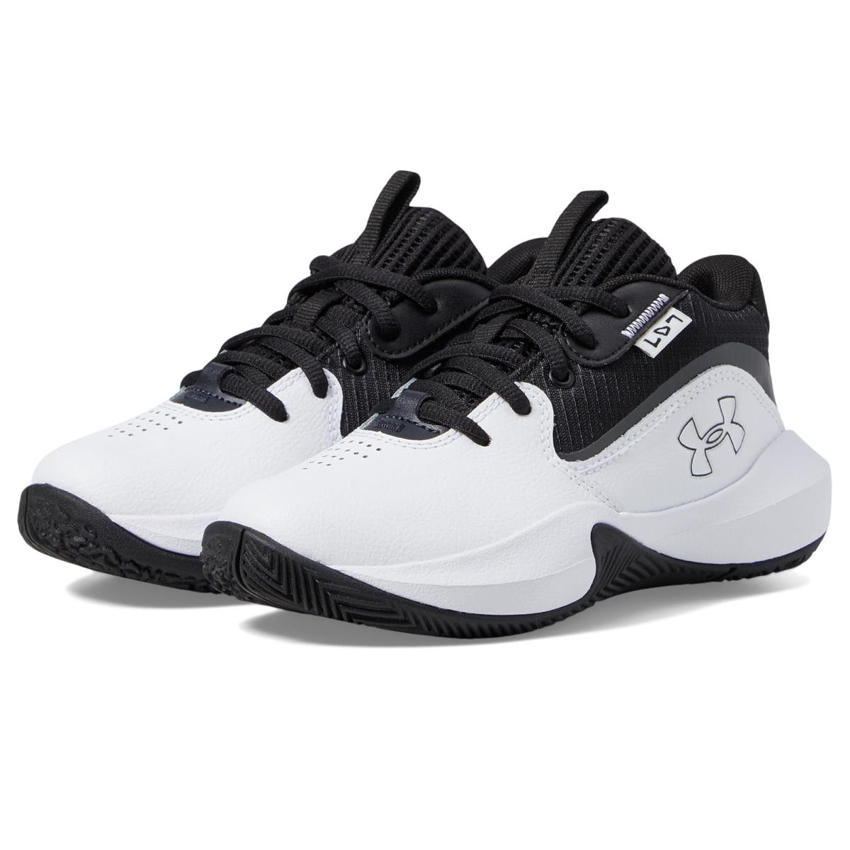 Children Unisex Shoes Under Armour Kids Pre School Lockdown 7 Little Kid White/Black/Black