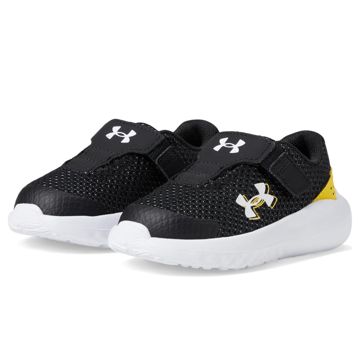 Boy`s Shoes Under Armour Kids Infant Surge 4 Alternate Closure Toddler Black/Taxi/White