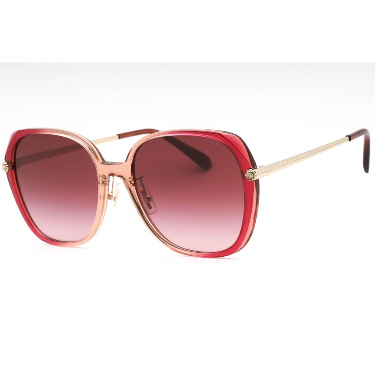 Coach Women`s Sunglasses Burgundy/pink Gradient Full Rim Frame 0HC8403D 58268H