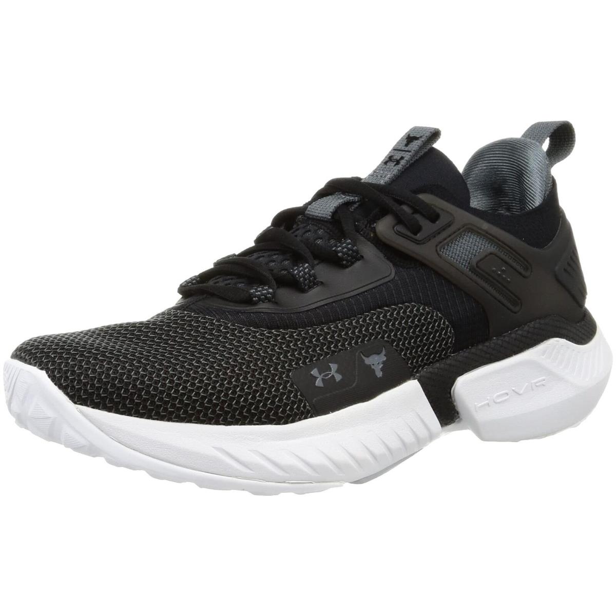 Under Armour UA Project Rock 5 Men`s Training Shoes Black / White / Pitch Gray