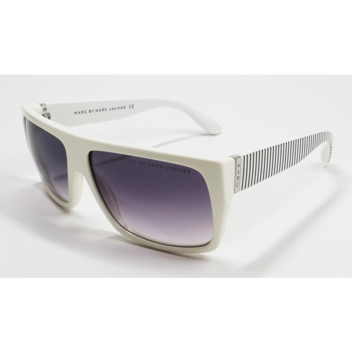 Marc By Marc Jacobs Sunglasses Mmj 096/BWW 9C White Black Grey Gradient Lens