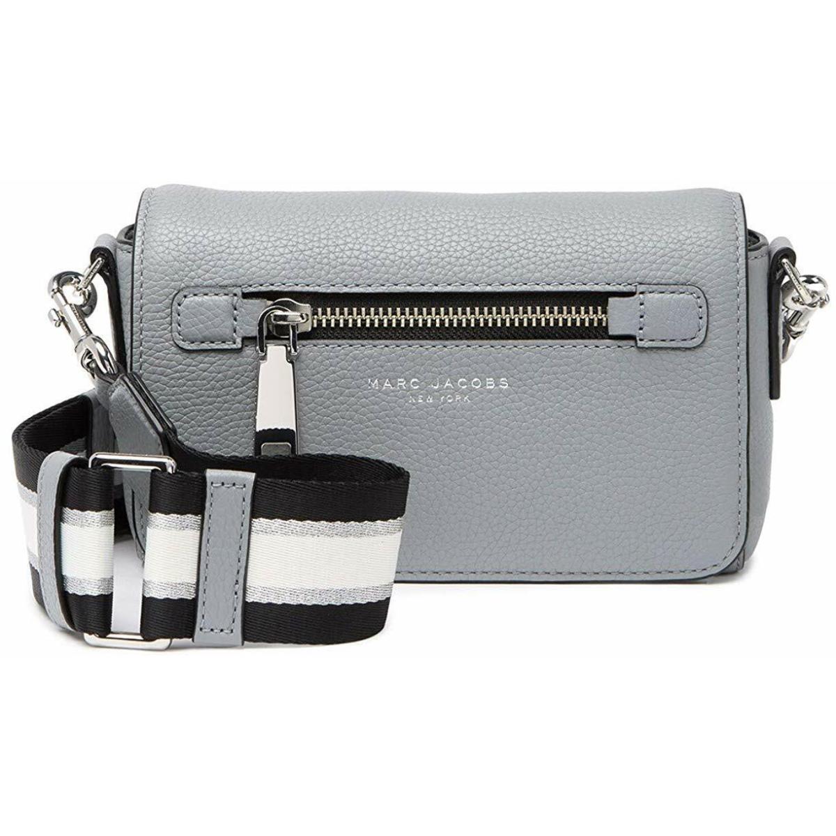 Marc Jacobs Women`s Gothom Leather Crossbody Bag Rock Grey - Exterior: Gray