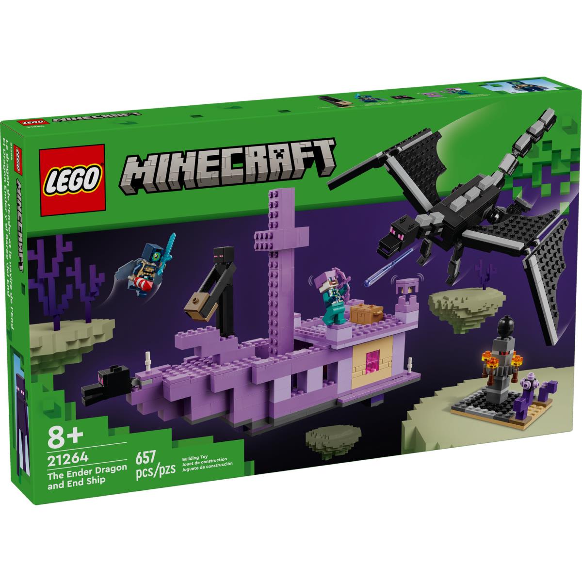 Lego Minecraft The Ender Dragon and End Ship 21264