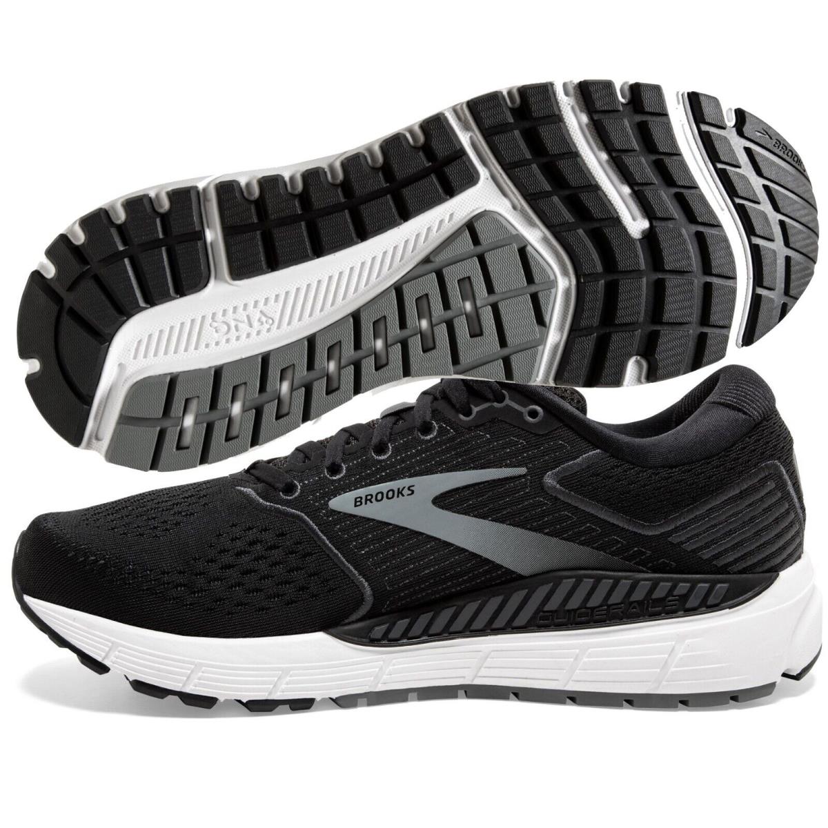 Brooks Beast `20 Black/ebony/grey Running Shoes Men s Size 11.5 2E Wide - Black, Manufacturer: Black/Grey